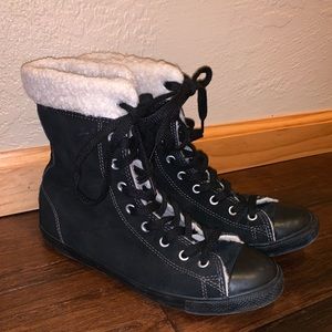 Converse High Tops, fleece-lined